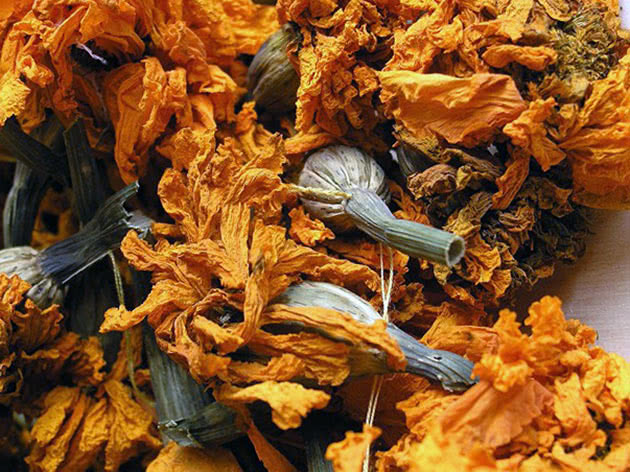 Dried marigolds
